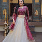 Beautiful Lehenga Choli with Zari Sequin Dupatta for Wedding Festive Party Wear