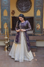Beautiful Lehenga Choli with Zari Sequin Dupatta for Wedding Festive Party Wear