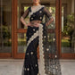 Beautiful Net Saree with Pearl Diamond Embroidery