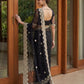 Beautiful Net Saree with Pearl Diamond Embroidery