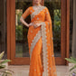 Beautiful Net Saree with Pearl Diamond Embroidery