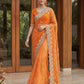Beautiful Net Saree with Pearl Diamond Embroidery