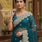 Beautiful Net Saree with Pearl Diamond Embroidery
