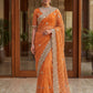 Beautiful Net Saree with Pearl Diamond Embroidery