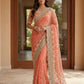 Beautiful Net Saree with Pearl Diamond Embroidery