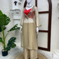 Beige Mirror Trim Palazzo Set
