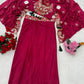 Berry Paisley Shrug Sharara Set