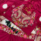 Berry Paisley Shrug Sharara Set