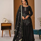 Black Beadwork Sharara Set