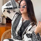 Black Chain Stitch work with White Kurta Set