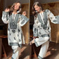 Black Chain Stitch work with White Kurta Set