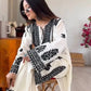 Black Chain Stitch work with White Kurta Set