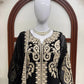 Black Cross Stitch Kurti Palazzo Set