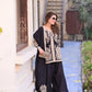 Black Cross Stitch Kurti Palazzo Set