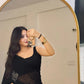 Black Elegance Handwork Party Wear Saree