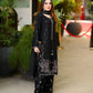 Black Embroidered Kurta Farshi Pant Set