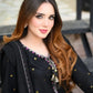 Black Embroidered Kurta Farshi Pant Set
