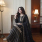 Black Gold Embroidery Gharara Set with Dupatta
