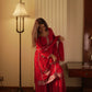 Black Gold Embroidery Gharara Set with Dupatta