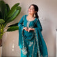 Black Gold Embroidery Gharara Set with Dupatta