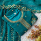 Black Gold Embroidery Gharara Set with Dupatta