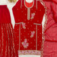 Black Gold Embroidery Gharara Set with Dupatta