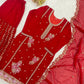 Black Gold Embroidery Gharara Set with Dupatta