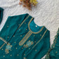 Black Gold Embroidery Gharara Set with Dupatta