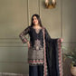 Black & Pink Georgette Embroidered Sharara Set
