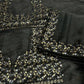 Black Rangoli Silk Saree with Designer Sequence Embroidery and Thread Work