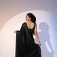 Black Rangoli Silk Saree with Designer Sequence Embroidery and Thread Work