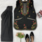 Black Rayon Kurta with Farshi Salwar Set