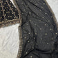 Black Sequin Zari Lehenga Set
