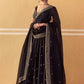 Black Sequin Zari Lehenga Set