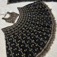 Black Sequin Zari Lehenga Set
