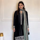 Black Threadwork Kurta Pant Set with Dupatta