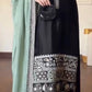 Black Threadwork Kurta Pant Set with Dupatta