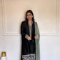 Black Threadwork Kurta Pant Set with Dupatta