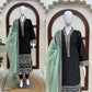 Black Threadwork Kurta Pant Set with Dupatta