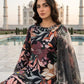 Black Tropical Print Muslin Embroidery Set