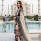 Black Tropical Print Muslin Embroidery Set