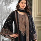 Black and Red Fendy Silk Sharara Suit Set for Festive and Occasion Wear