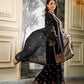 Black and Red Fendy Silk Sharara Suit Set for Festive and Occasion Wear