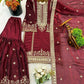 Black and Red Fendy Silk Sharara Suit Set for Festive and Occasion Wear