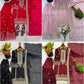 Black and Red Fendy Silk Sharara Suit Set for Festive and Occasion Wear