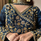 Blooming Vichitra Embroidered Floor Length Anarkali Set for Wedding and Festive Wear