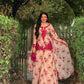 Blue & Pink Floral Print Kurta Palazzo Set