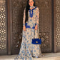 Blue & Pink Floral Print Kurta Palazzo Set