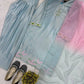 Blue Satin Silk Farshi Salwar Suit with Organza Dupatta