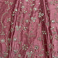 Blush Blossom Embroidered Satin Lehenga Set for Wedding and Festive Wear